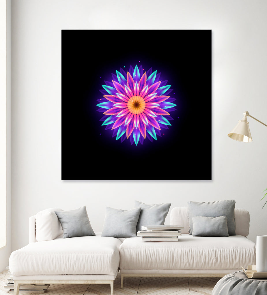 abstract flower1 by Ilya Shapko on GIANT ART - fuchsia vector illustration