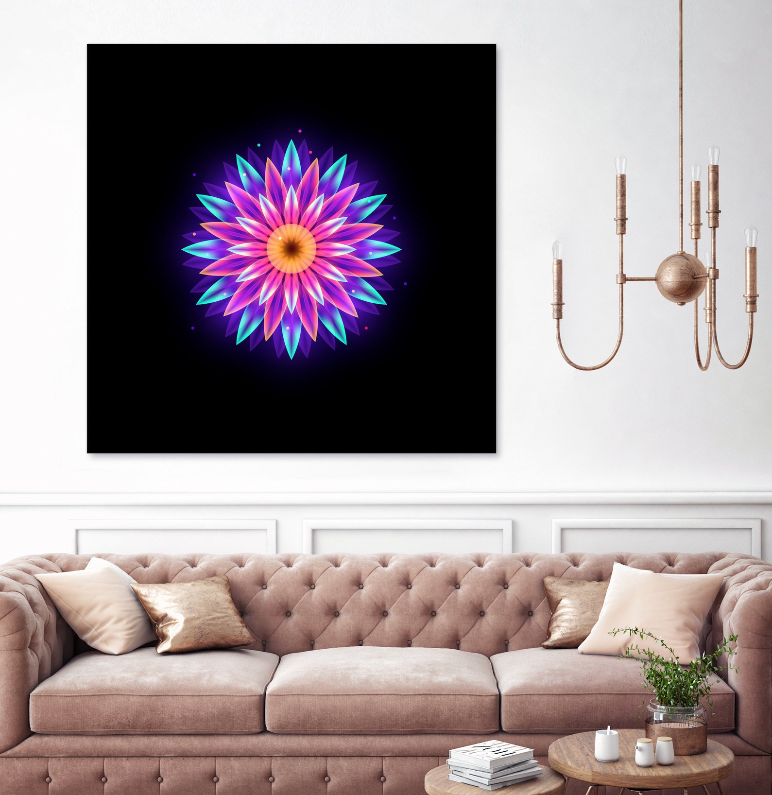 abstract flower1 by Ilya Shapko on GIANT ART - fuchsia vector illustration