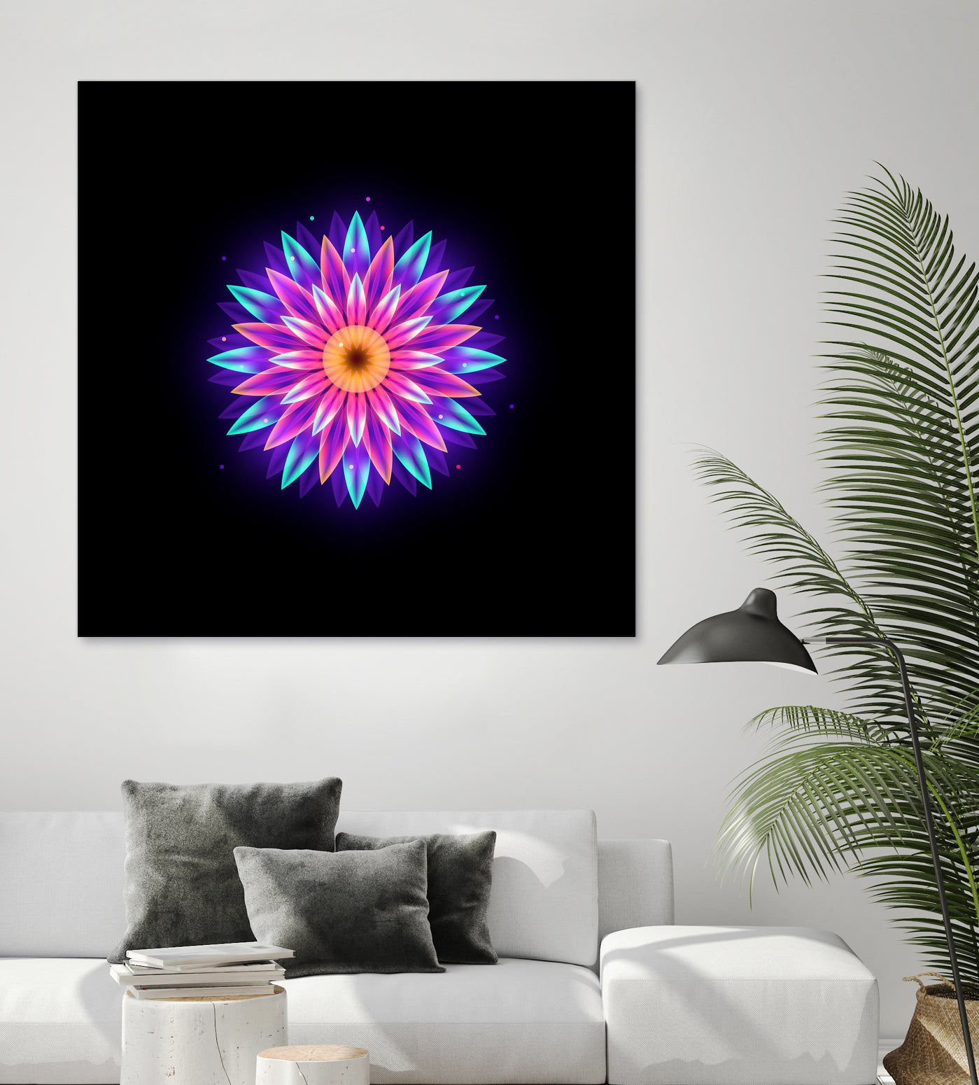 abstract flower1 by Ilya Shapko on GIANT ART - fuchsia vector illustration