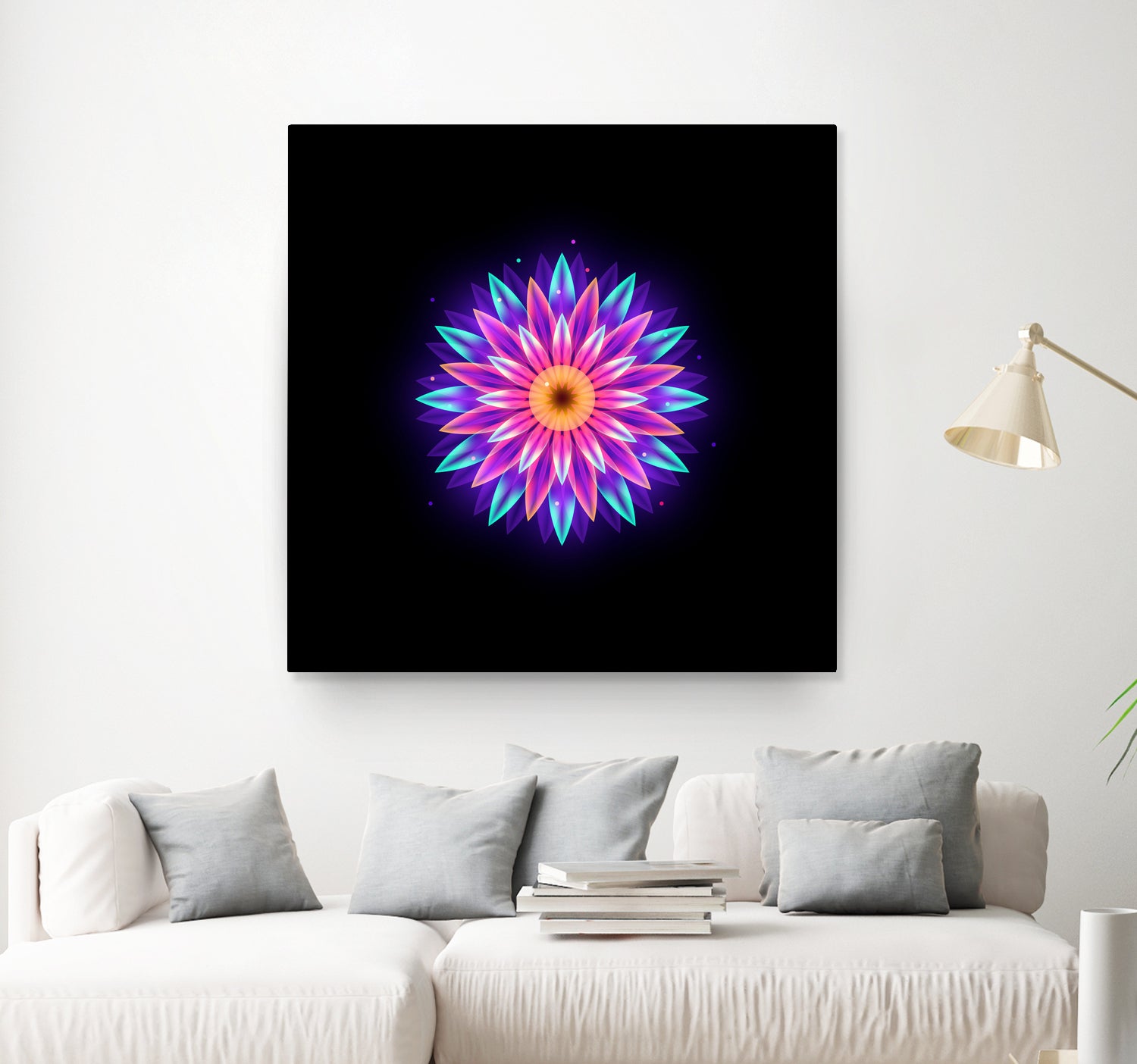 abstract flower1 by Ilya Shapko on GIANT ART - fuchsia vector illustration