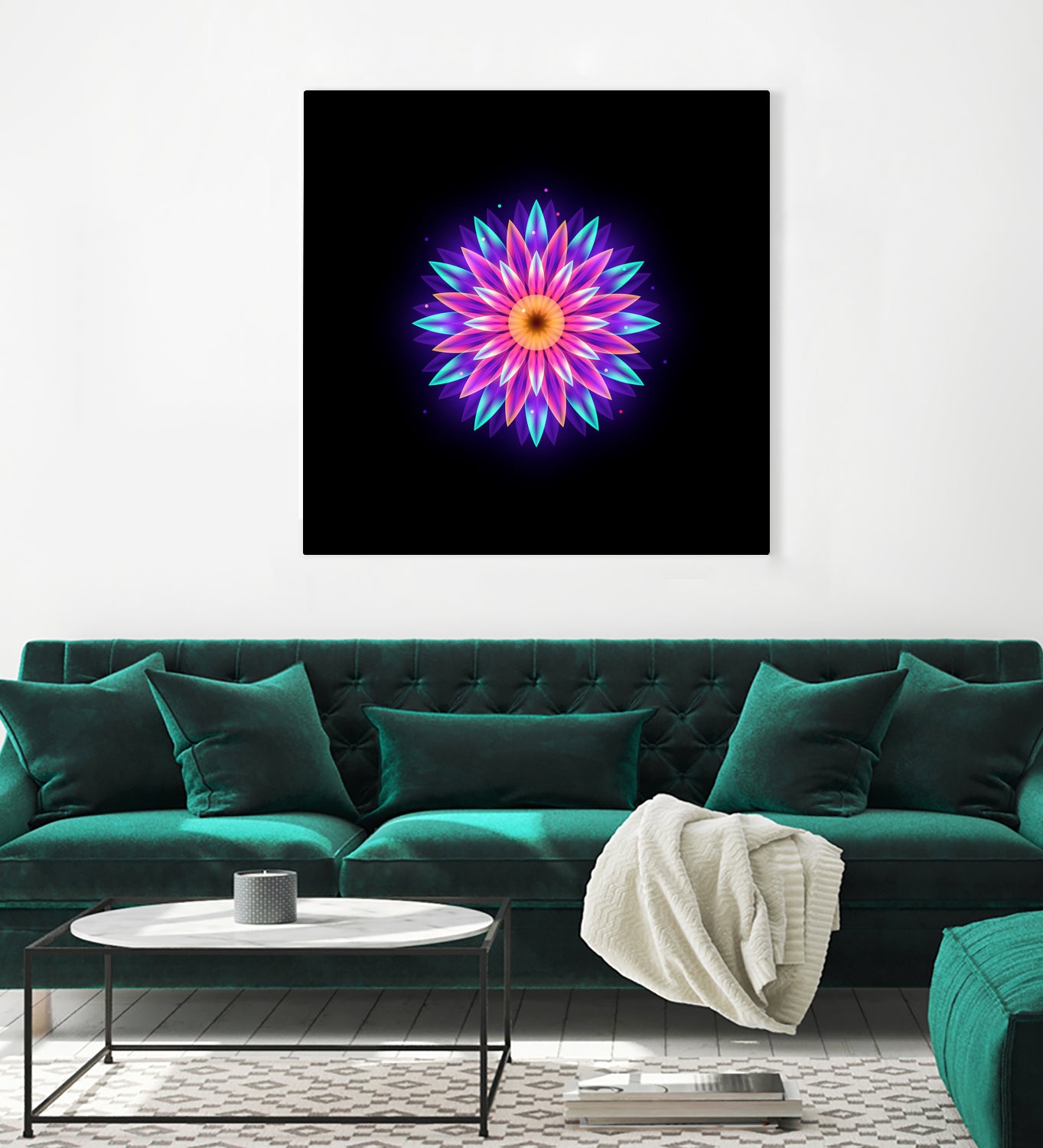 abstract flower1 by Ilya Shapko on GIANT ART - fuchsia vector illustration