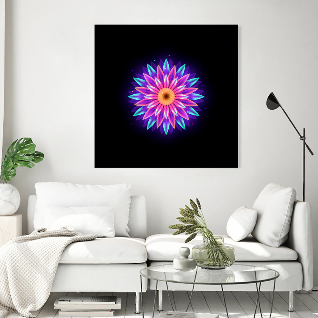 abstract flower1 by Ilya Shapko on GIANT ART - fuchsia vector illustration