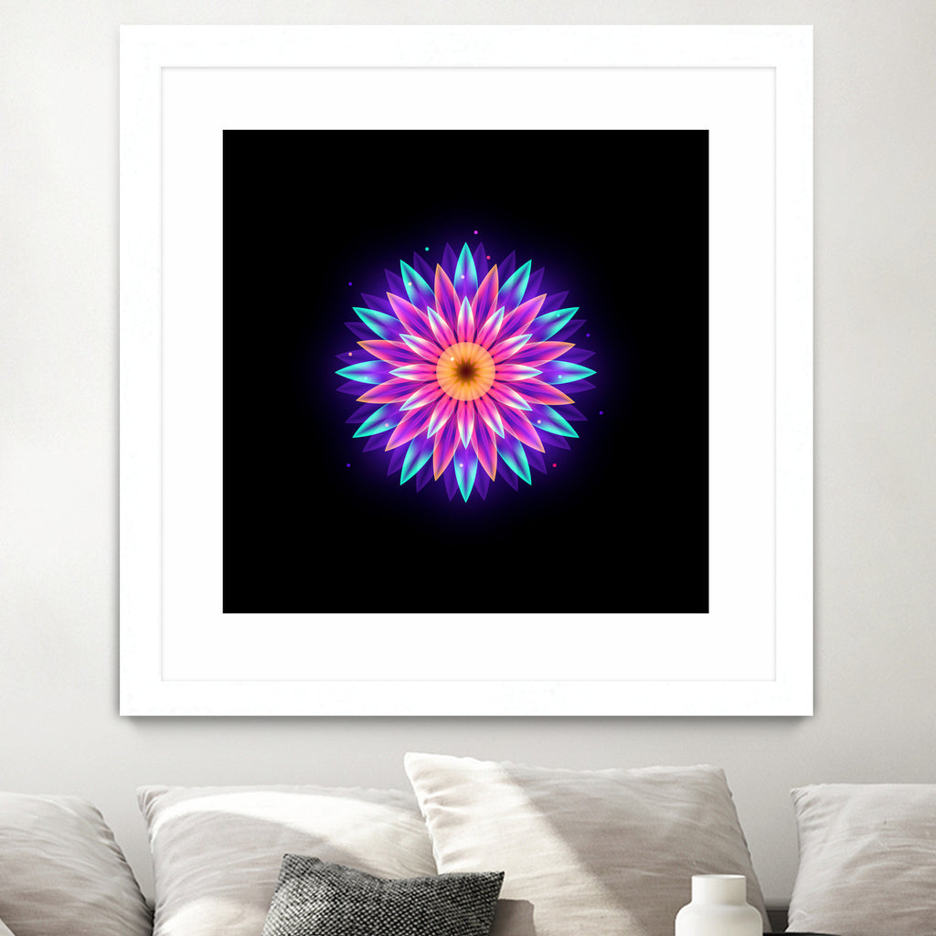 abstract flower1 by Ilya Shapko on GIANT ART - fuchsia vector illustration