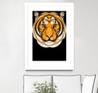 Tiger by Bruno Silva on GIANT ART - orange digital drawing