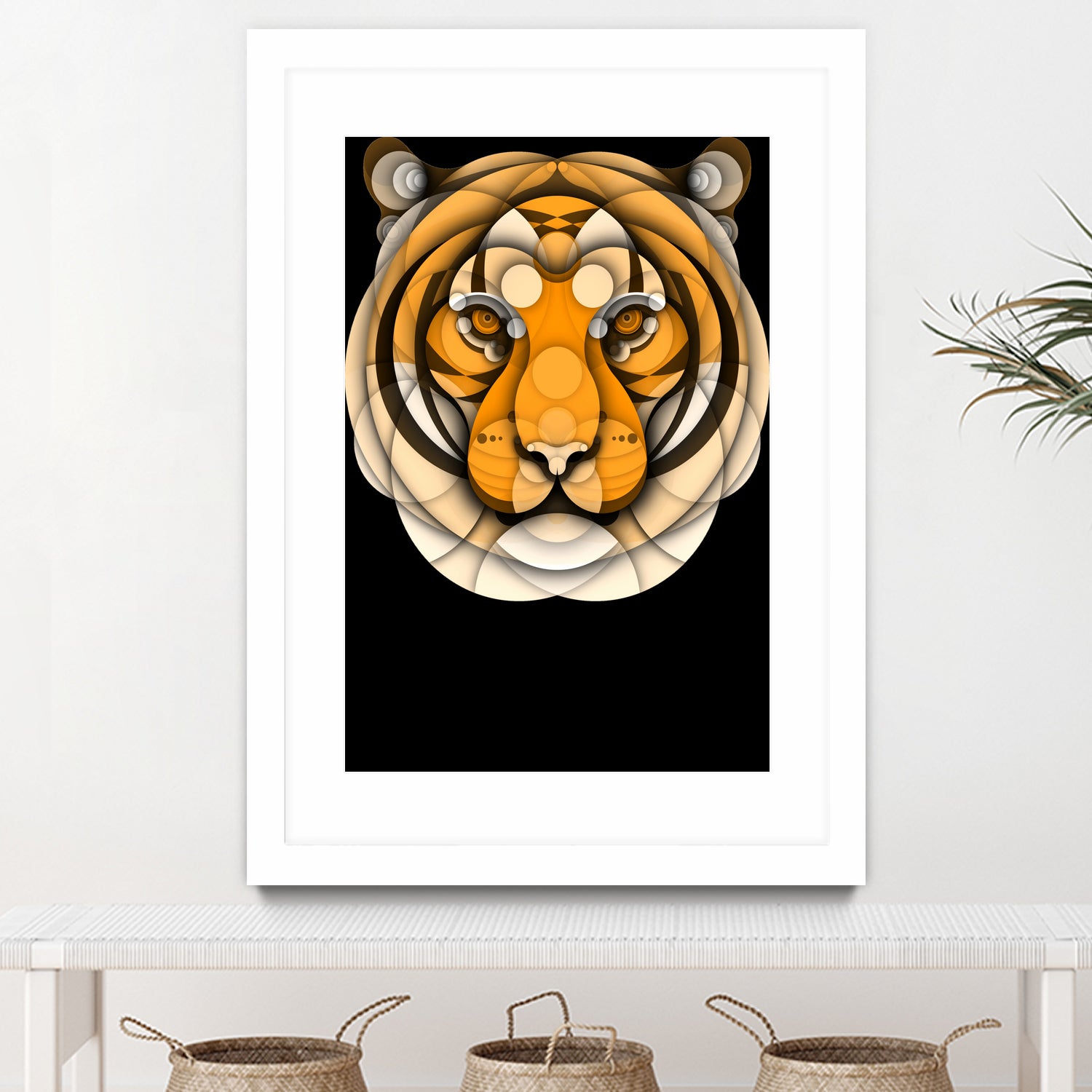 Tiger by Bruno Silva on GIANT ART - orange digital drawing