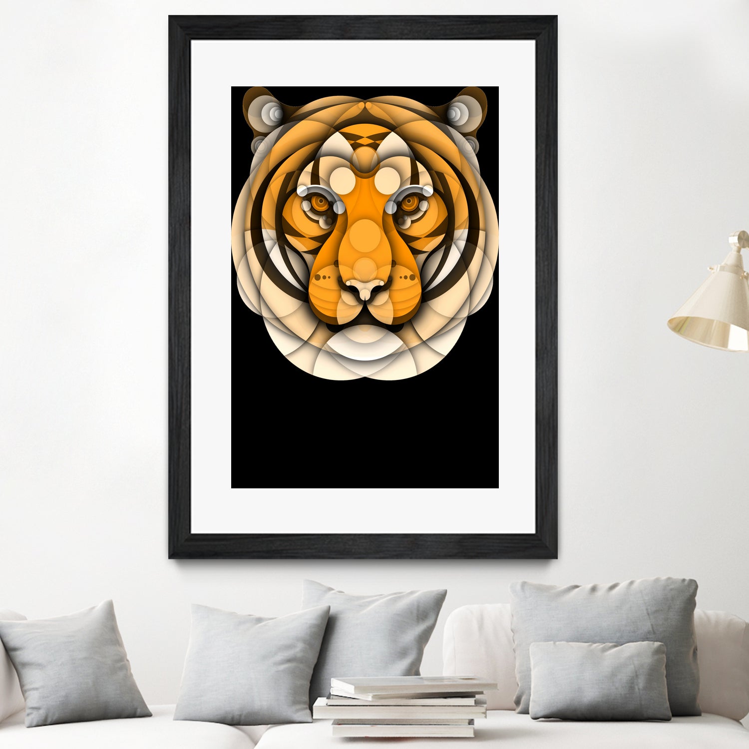 Tiger by Bruno Silva on GIANT ART - orange digital drawing