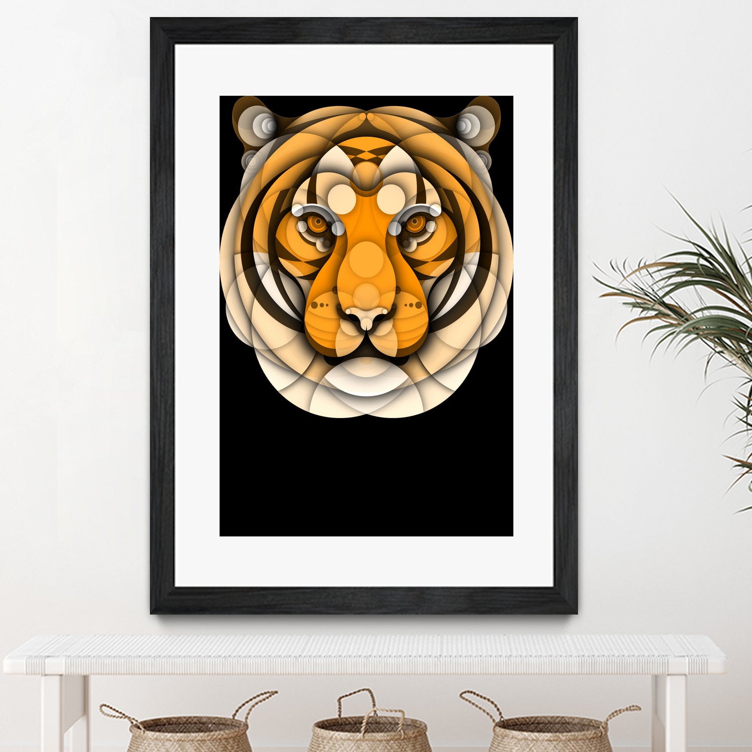 Tiger by Bruno Silva on GIANT ART - orange digital drawing