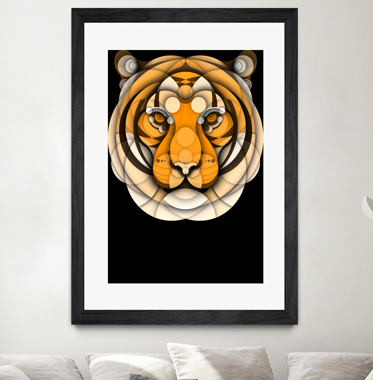 Tiger by Bruno Silva on GIANT ART - orange digital drawing