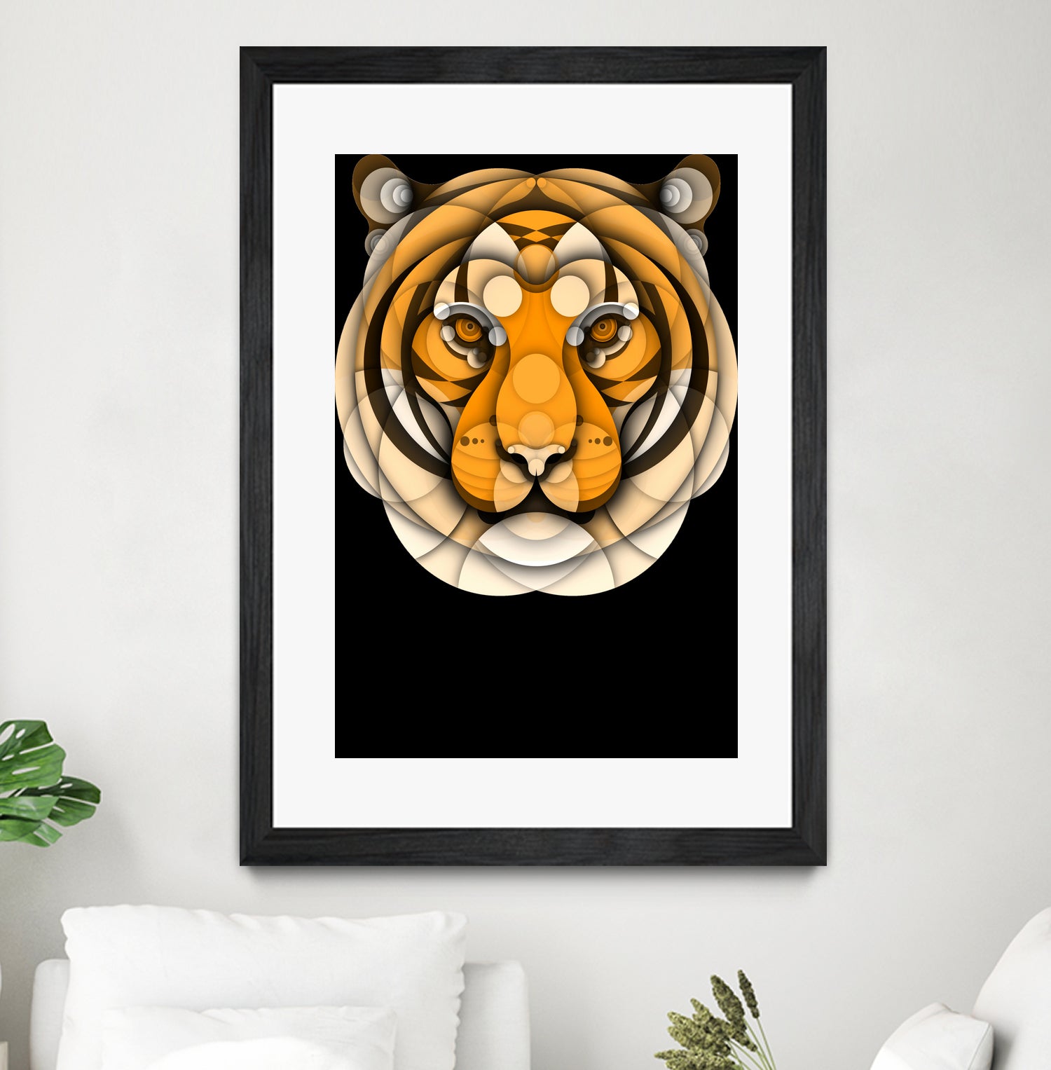 Tiger by Bruno Silva on GIANT ART - orange digital drawing