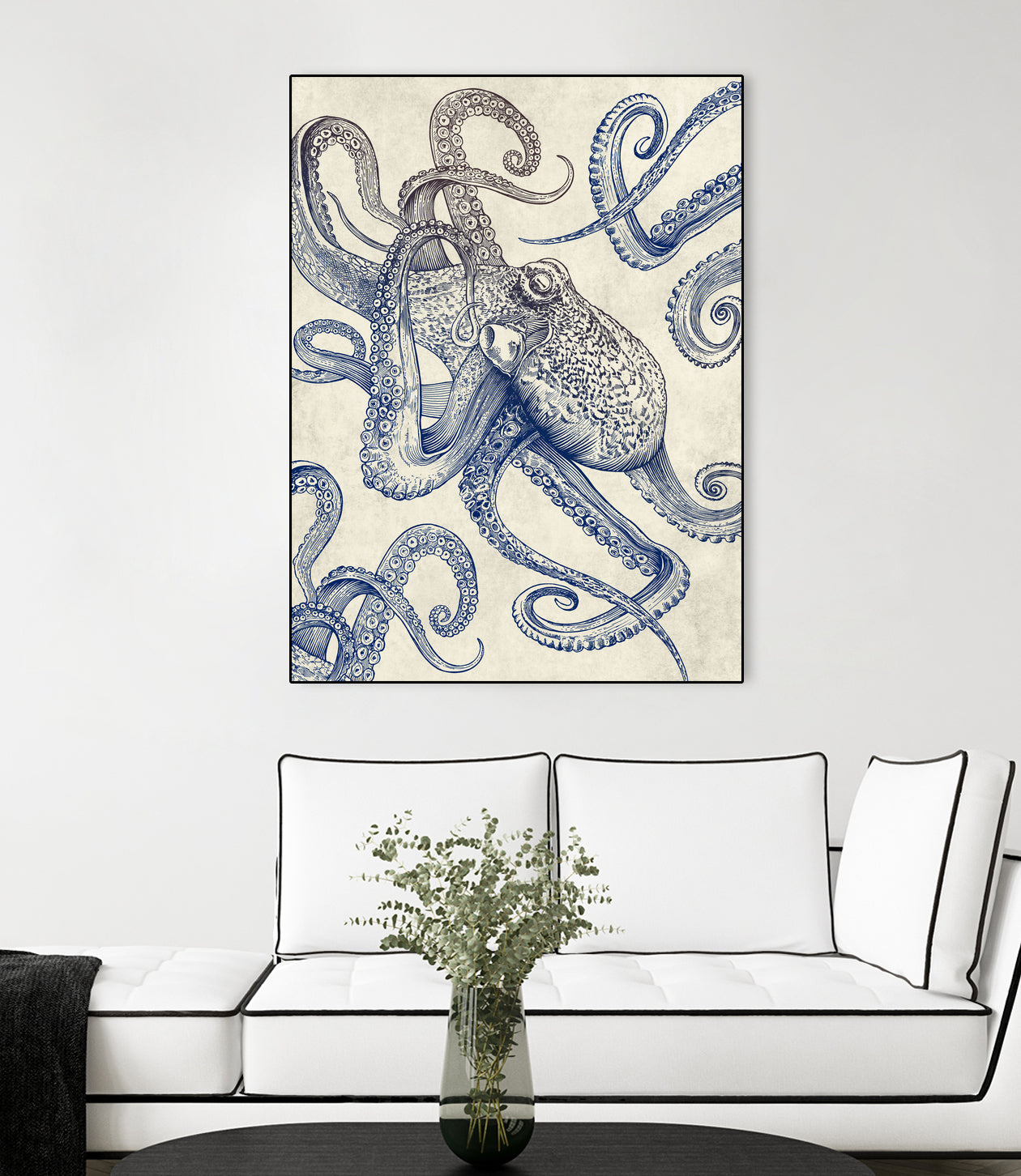 Octo Flow by Caldwell Rachel on GIANT ART - blue digital drawing