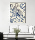 Octo Flow by Caldwell Rachel on GIANT ART - blue digital drawing