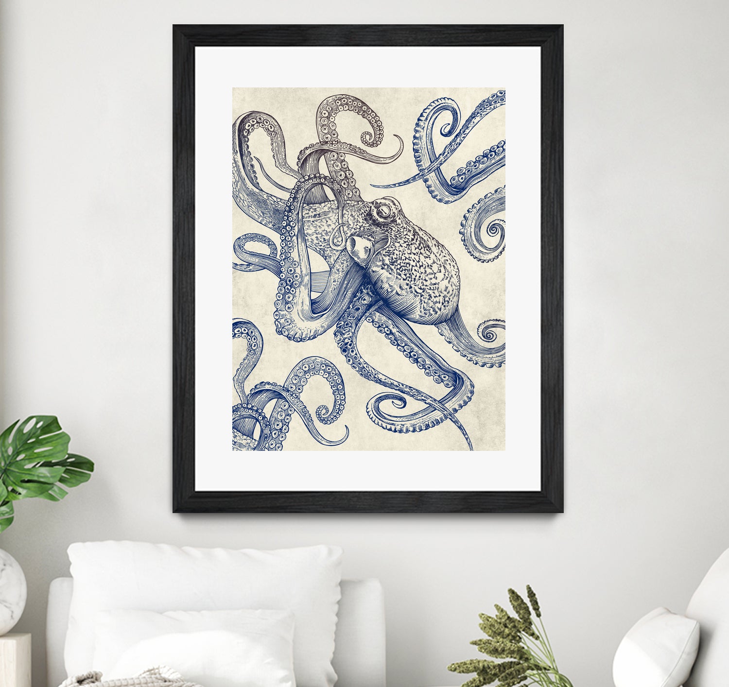 Octo Flow by Caldwell Rachel on GIANT ART - blue digital drawing