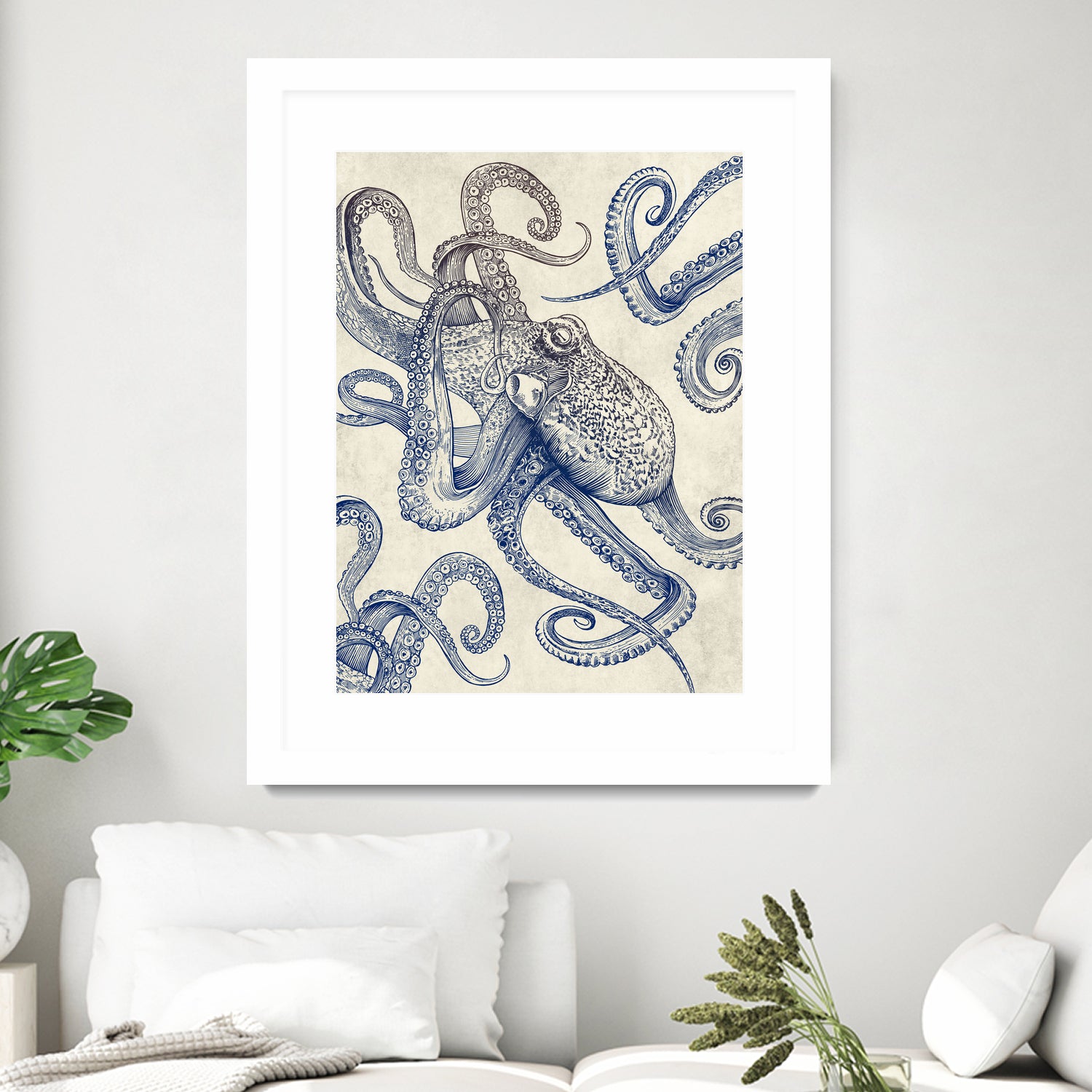 Octo Flow by Caldwell Rachel on GIANT ART - blue digital drawing