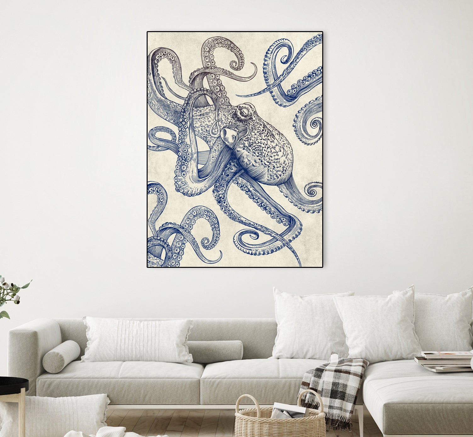 Octo Flow by Caldwell Rachel on GIANT ART - blue digital drawing