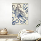 Octo Flow by Caldwell Rachel on GIANT ART - blue digital drawing