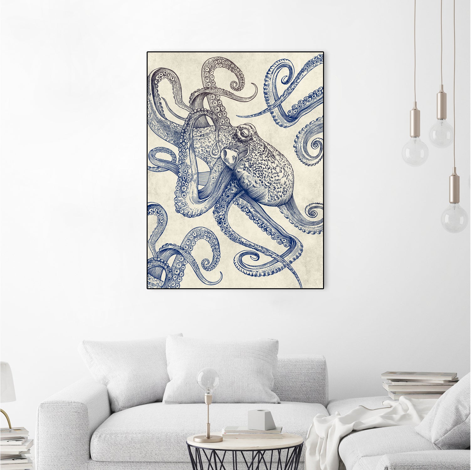 Octo Flow by Caldwell Rachel on GIANT ART - blue digital drawing