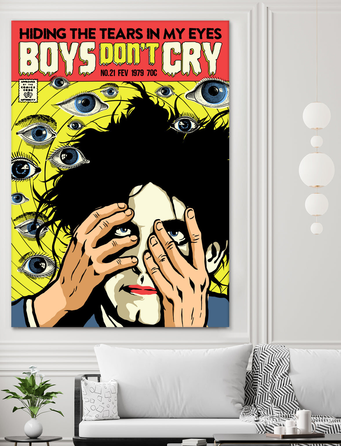 Boys Don't Cry by Bily Mariano da Luz on GIANT ART - yellow digital drawing