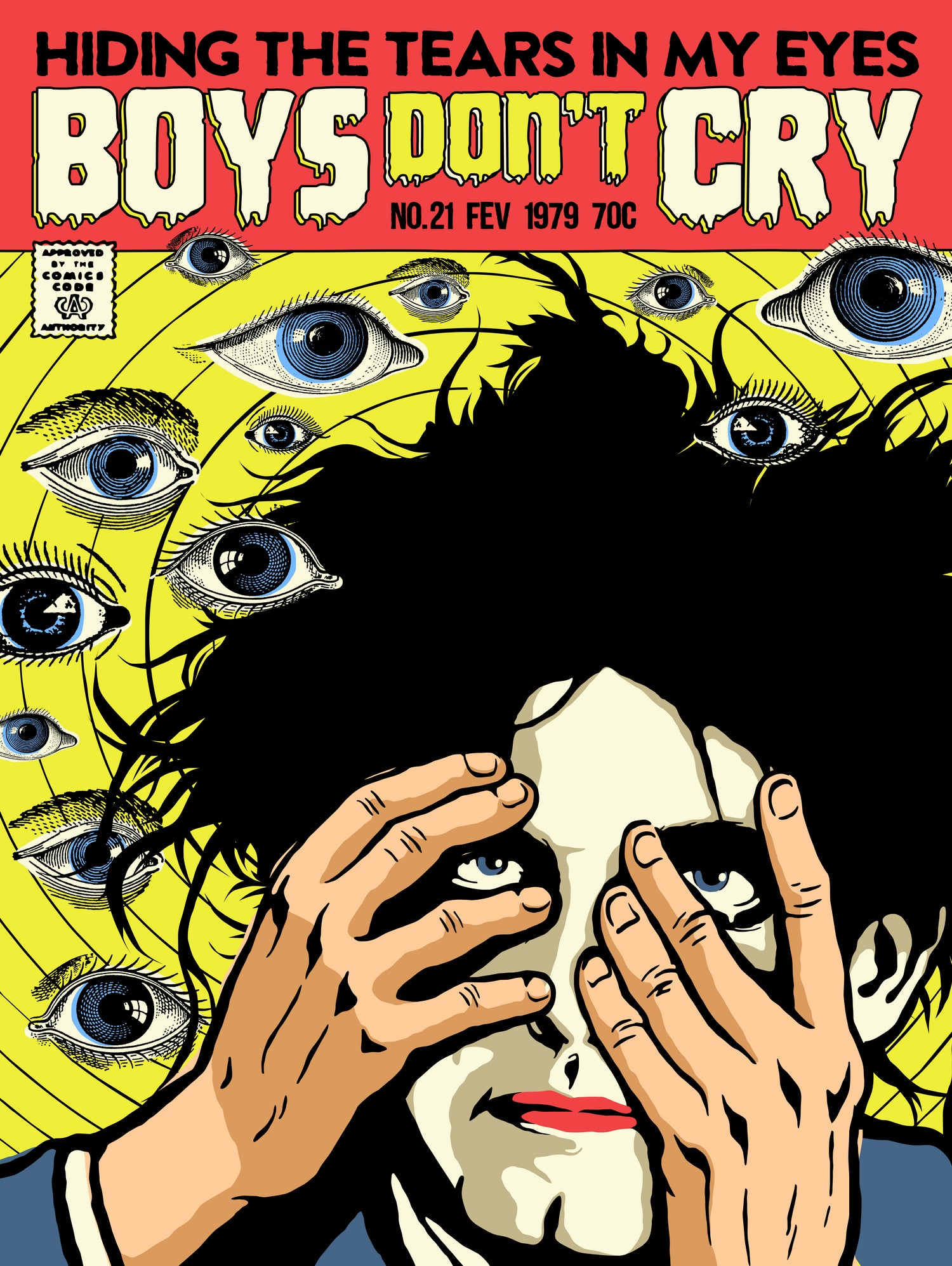 Boys Don't Cry by Bily Mariano da Luz on GIANT ART - yellow digital drawing