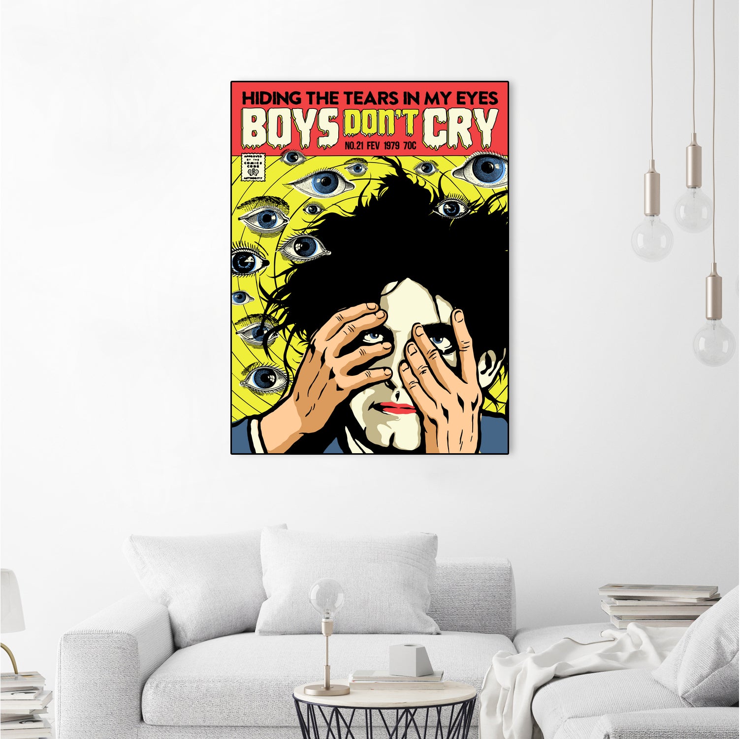 Boys Don't Cry by Bily Mariano da Luz on GIANT ART - yellow digital drawing