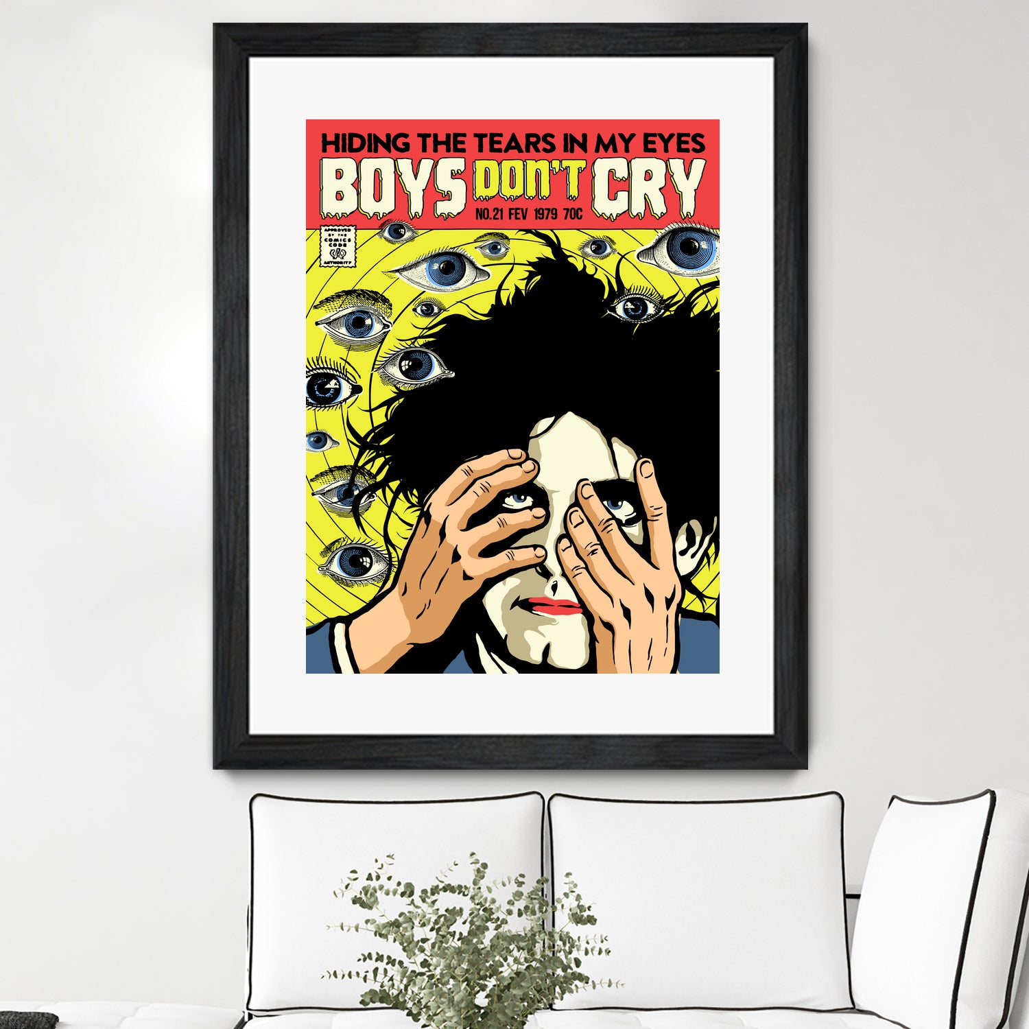 Boys Don't Cry by Bily Mariano da Luz on GIANT ART - yellow digital drawing