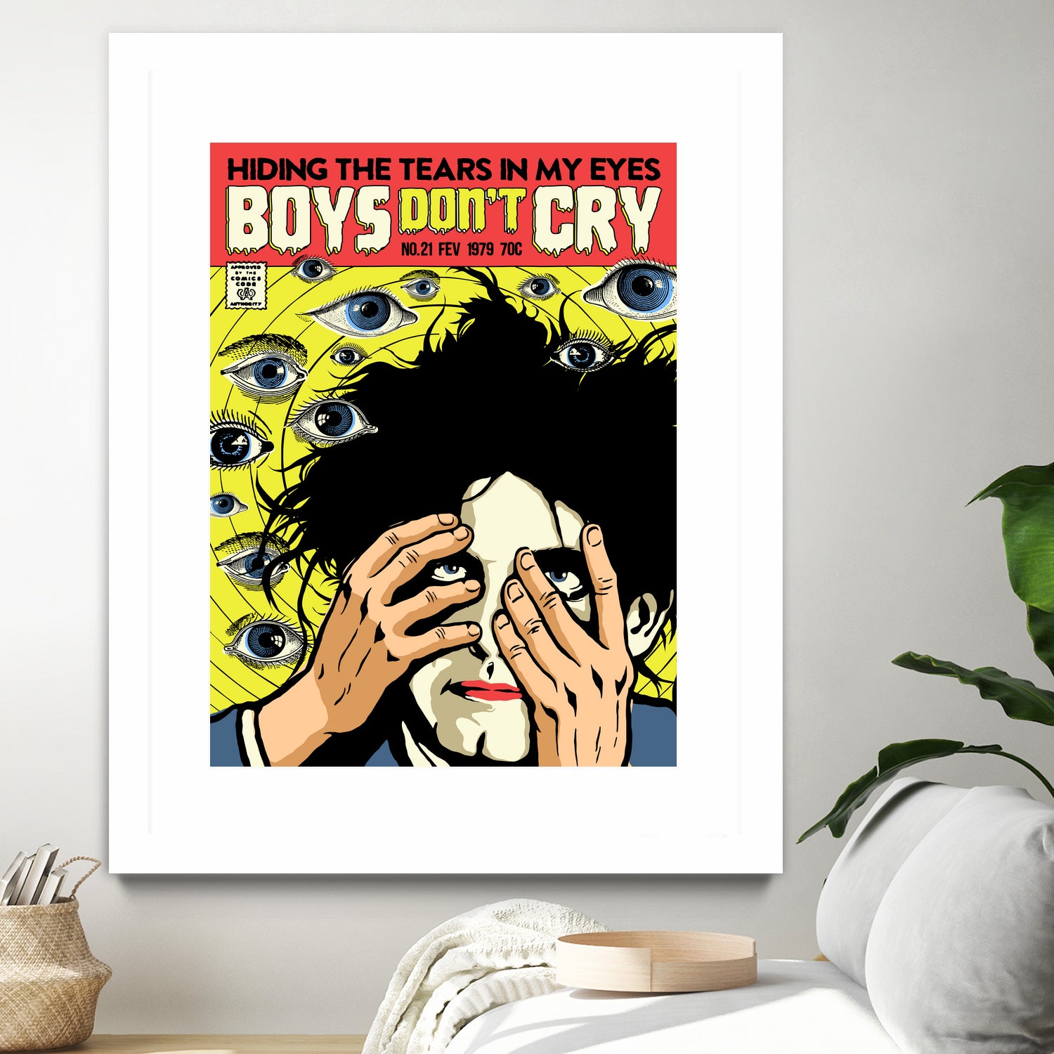 Boys Don't Cry by Bily Mariano da Luz on GIANT ART - yellow digital drawing