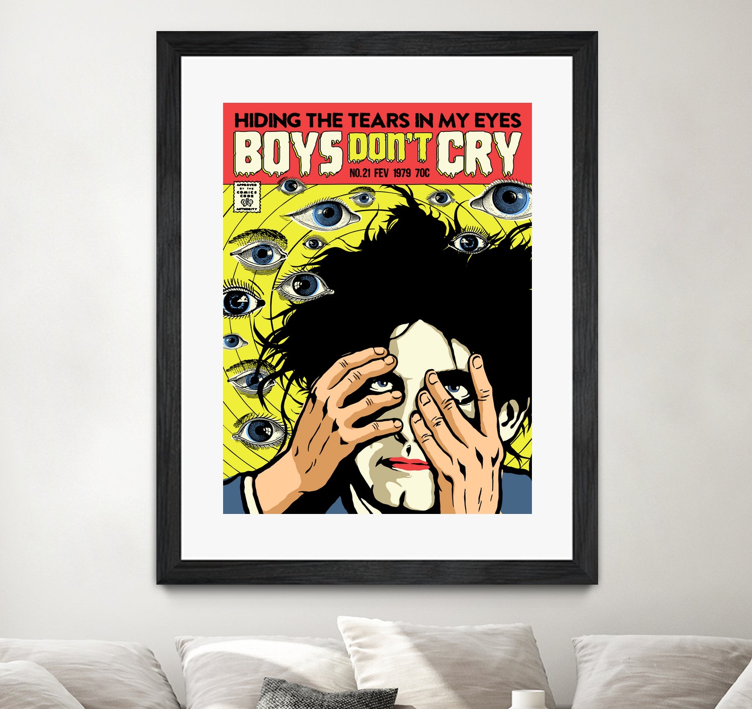 Boys Don't Cry by Bily Mariano da Luz on GIANT ART - yellow digital drawing