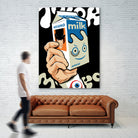 Milk and TV Easily by Bily Mariano da Luz on GIANT ART - black digital drawing