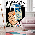 Milk and TV Easily by Bily Mariano da Luz on GIANT ART - black digital drawing