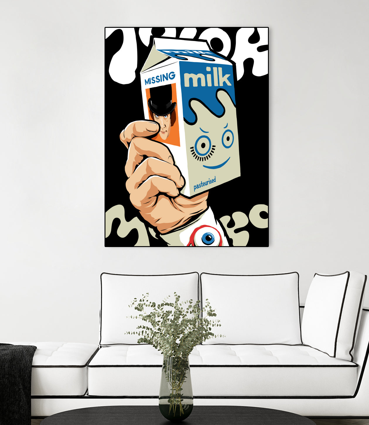 Milk and TV Easily by Bily Mariano da Luz on GIANT ART - black digital drawing