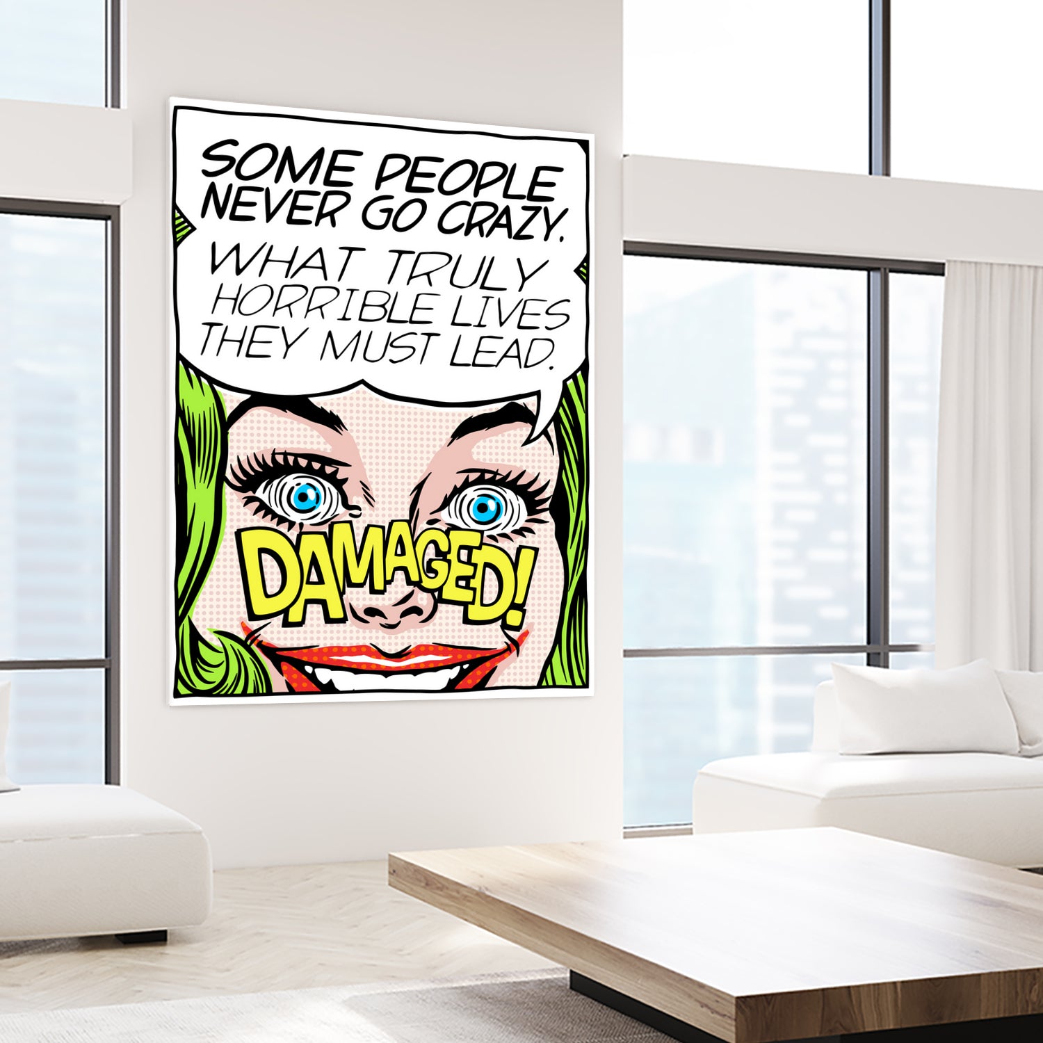 Never Go Crazy by Bily Mariano da Luz on GIANT ART - yellow digital drawing