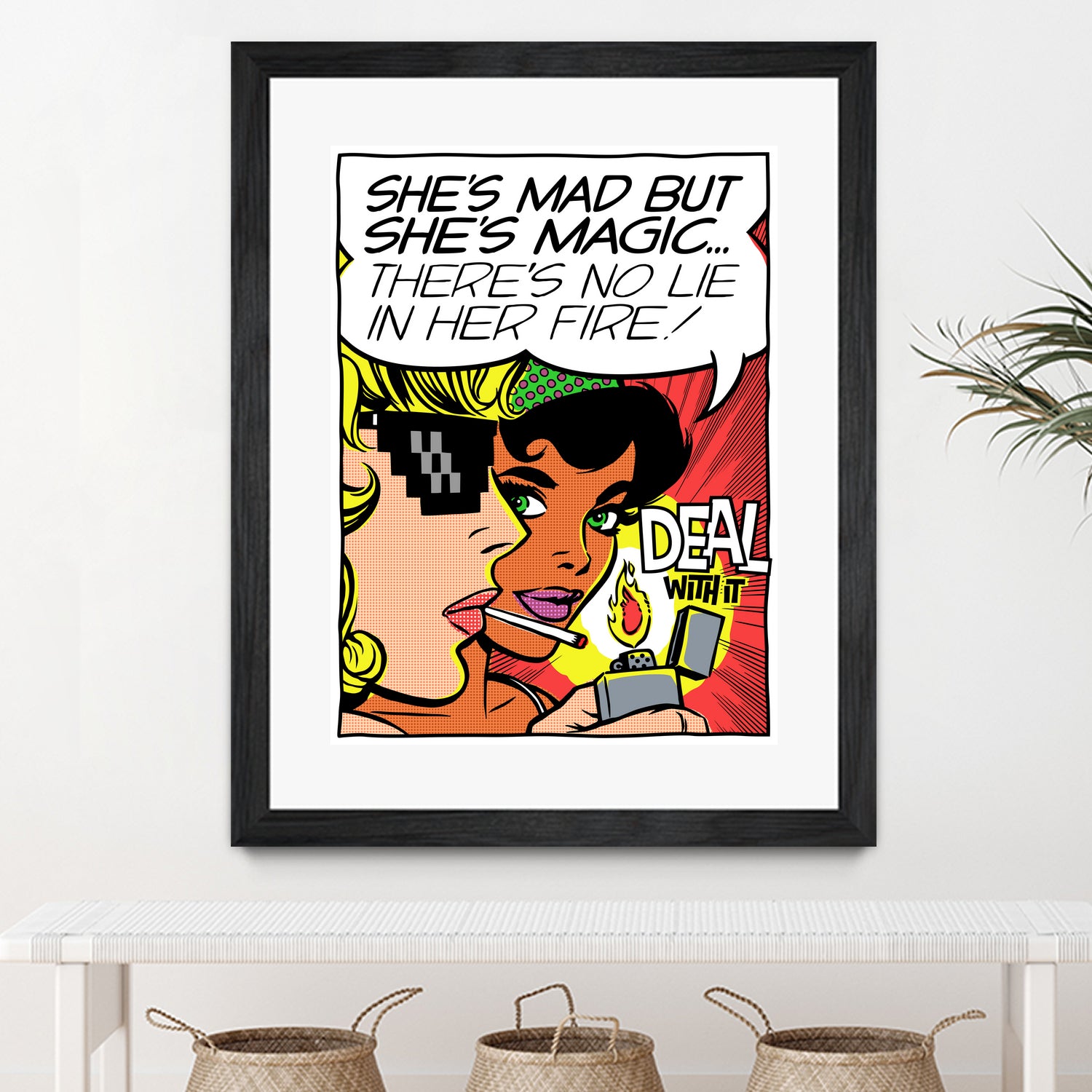 She's Mad But She's Magic by Bily Mariano da Luz on GIANT ART - red digital drawing