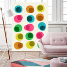 An Array of Circles by Trevor May on GIANT ART - pink digital painting