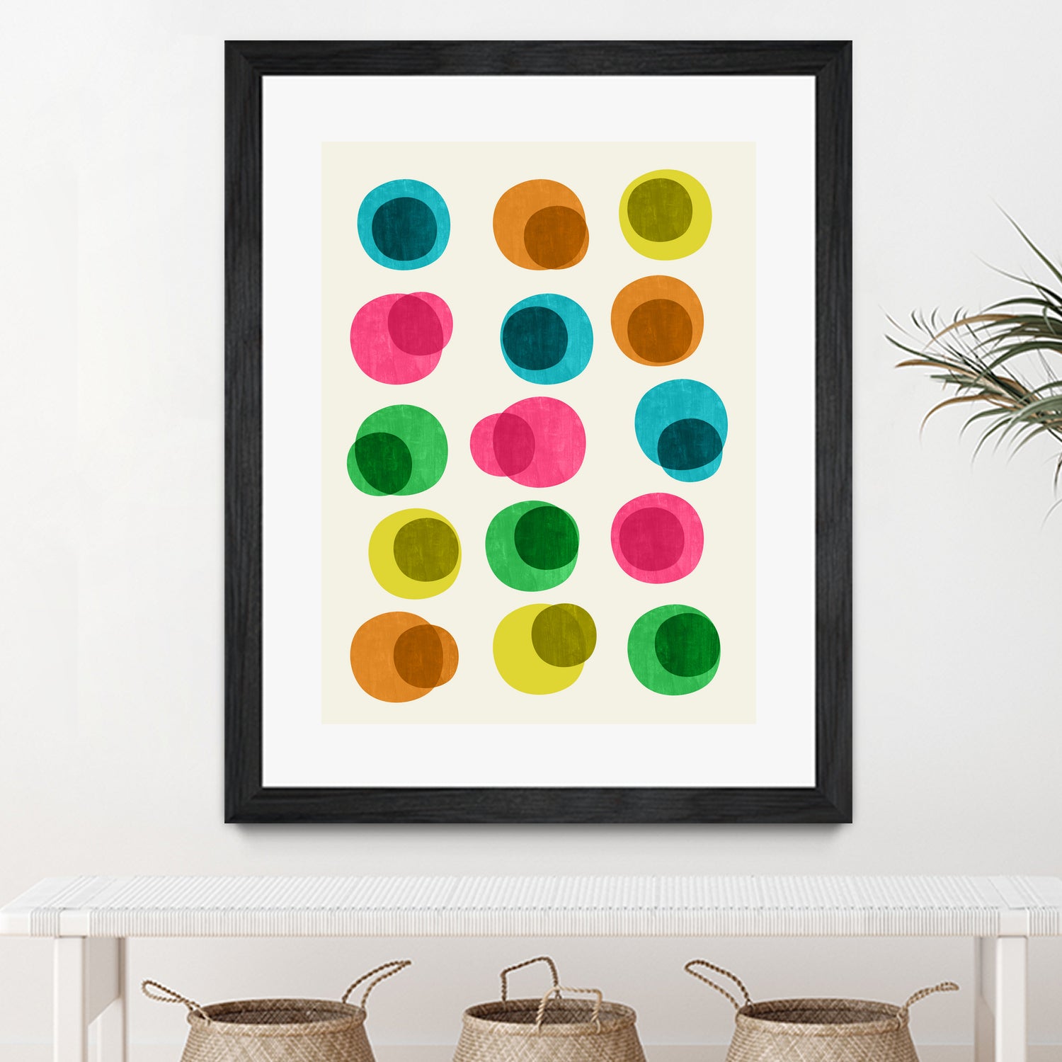 An Array of Circles by Trevor May on GIANT ART - pink digital painting