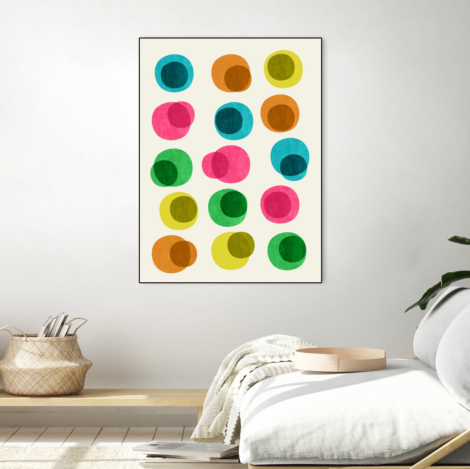 An Array of Circles by Trevor May on GIANT ART - pink digital painting