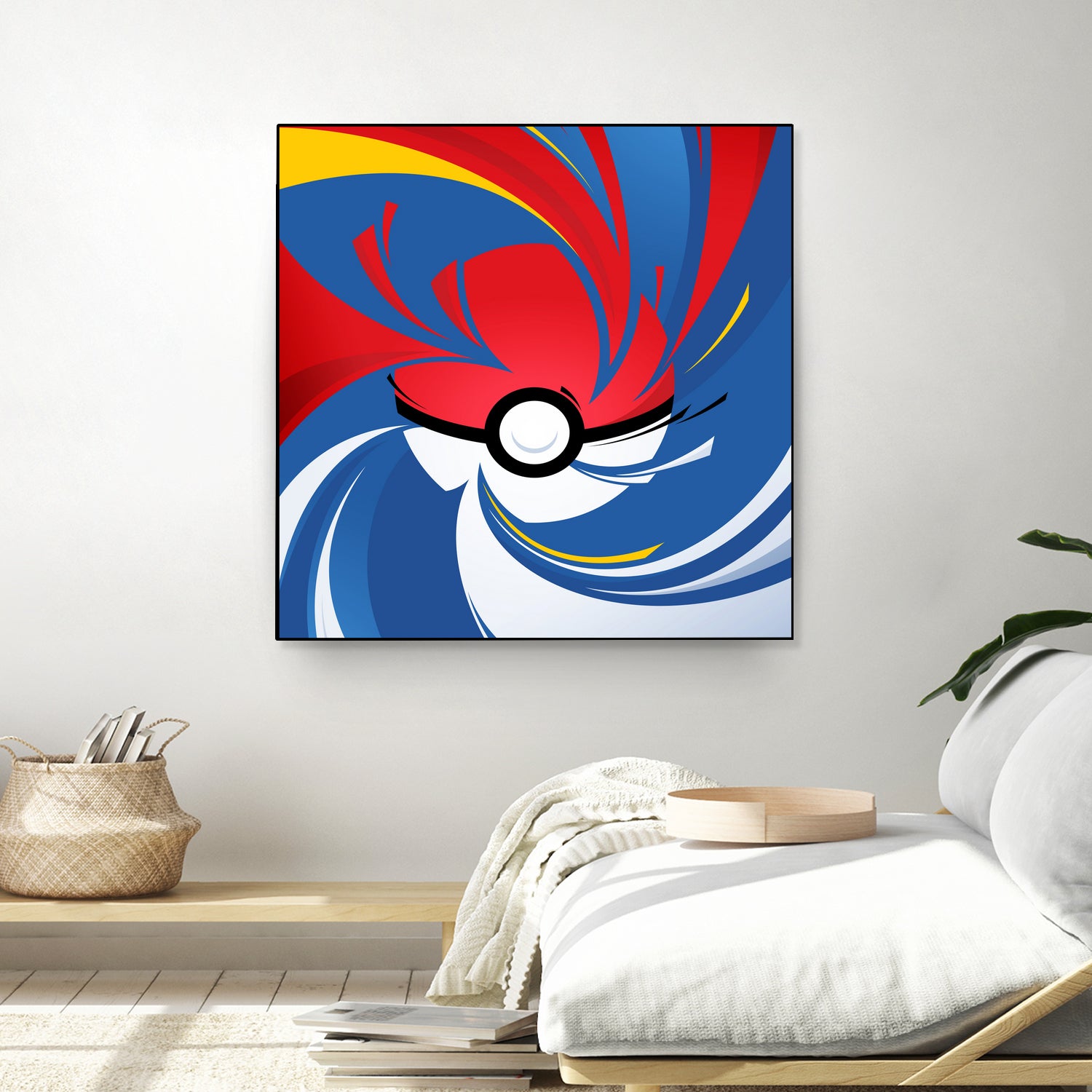 Pokemon Ball by Nikita Abakumov on GIANT ART - red vector illustration