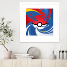 Pokemon Ball by Nikita Abakumov on GIANT ART - red vector illustration