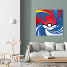 Pokemon Ball by Nikita Abakumov on GIANT ART - red vector illustration