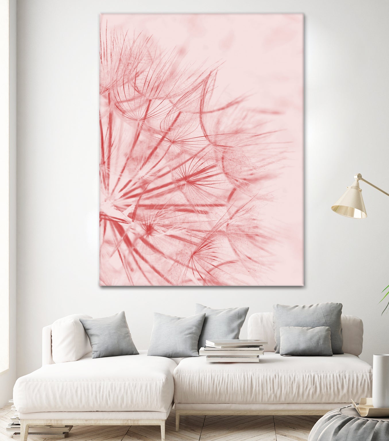 Dandelion In Pink by IOANNA PAPANIKOLAOU on GIANT ART - pink photo illustration