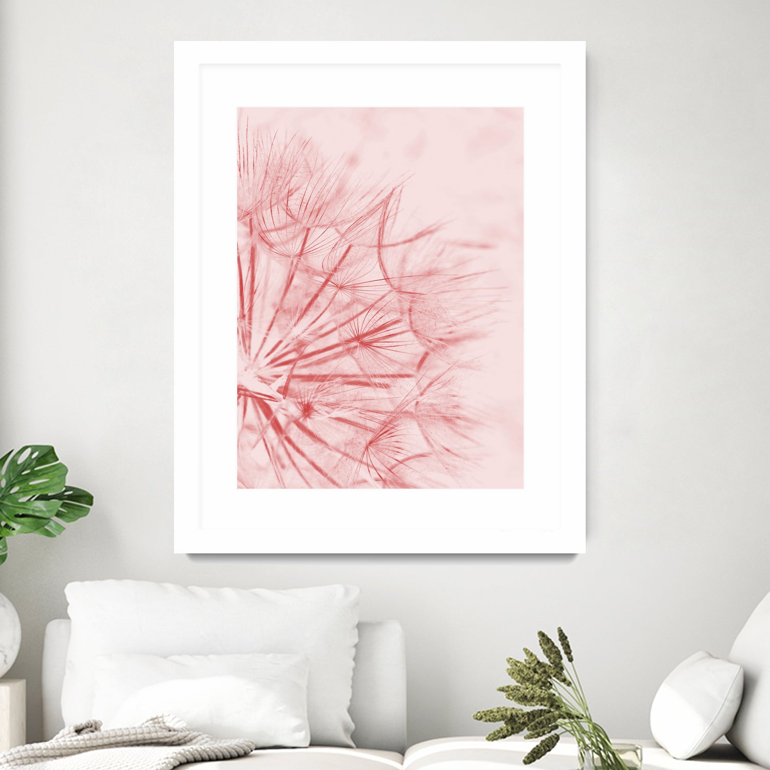 Dandelion In Pink by IOANNA PAPANIKOLAOU on GIANT ART - pink photo illustration