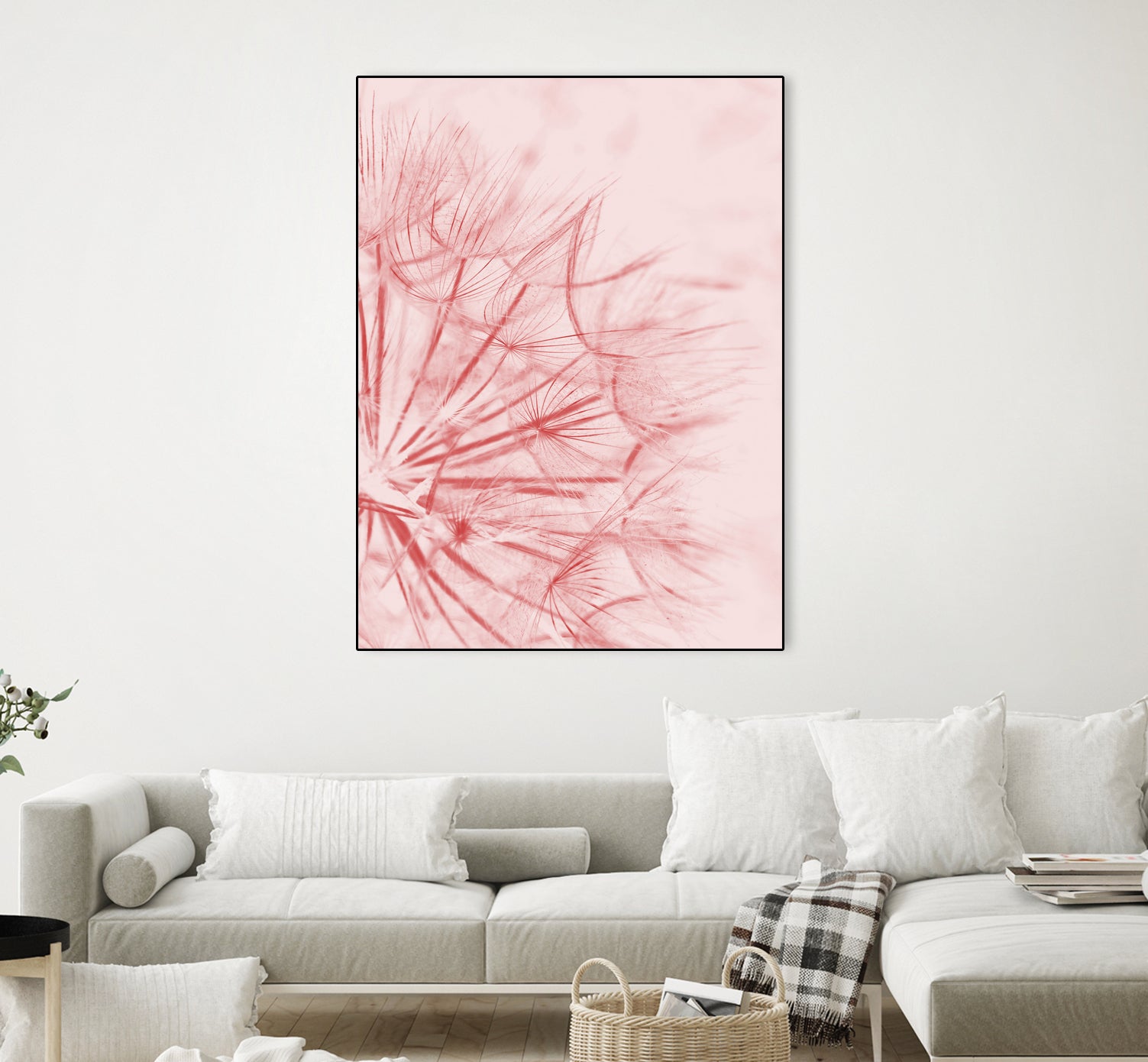 Dandelion In Pink by IOANNA PAPANIKOLAOU on GIANT ART - pink photo illustration