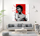 Bruce Lee by Nikita Abakumov on GIANT ART - red digital painting