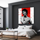 Bruce Lee by Nikita Abakumov on GIANT ART - red digital painting