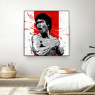 Bruce Lee by Nikita Abakumov on GIANT ART - red digital painting