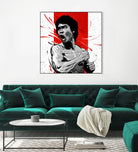 Bruce Lee by Nikita Abakumov on GIANT ART - red digital painting