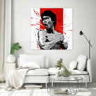 Bruce Lee by Nikita Abakumov on GIANT ART - red digital painting