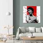 Bruce Lee by Nikita Abakumov on GIANT ART - red digital painting