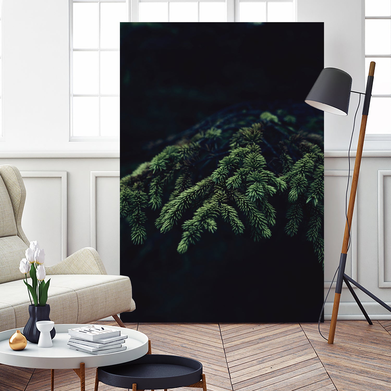 Fir tree by Mikhail Zhirnov on GIANT ART - green photo illustration