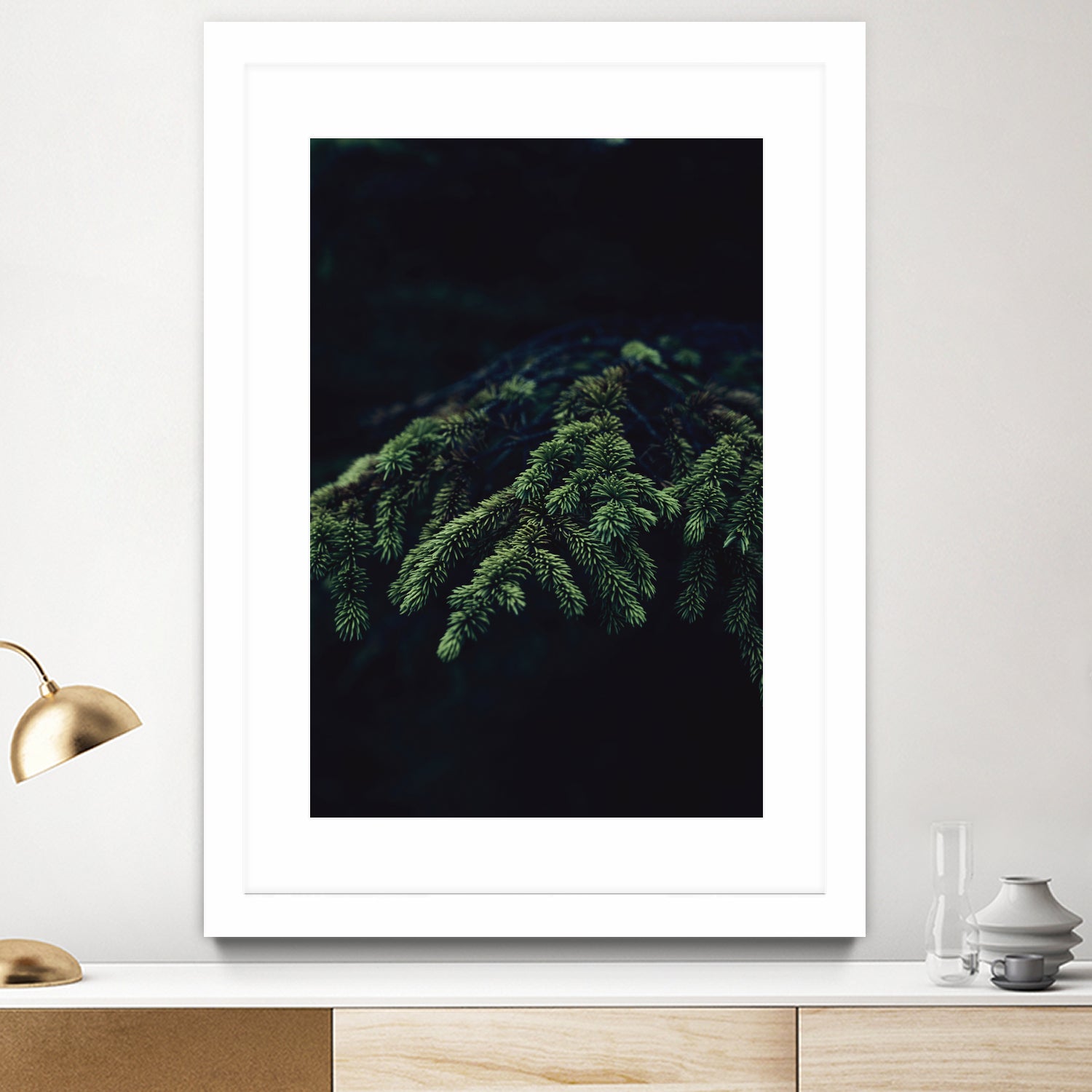 Fir tree by Mikhail Zhirnov on GIANT ART - green photo illustration