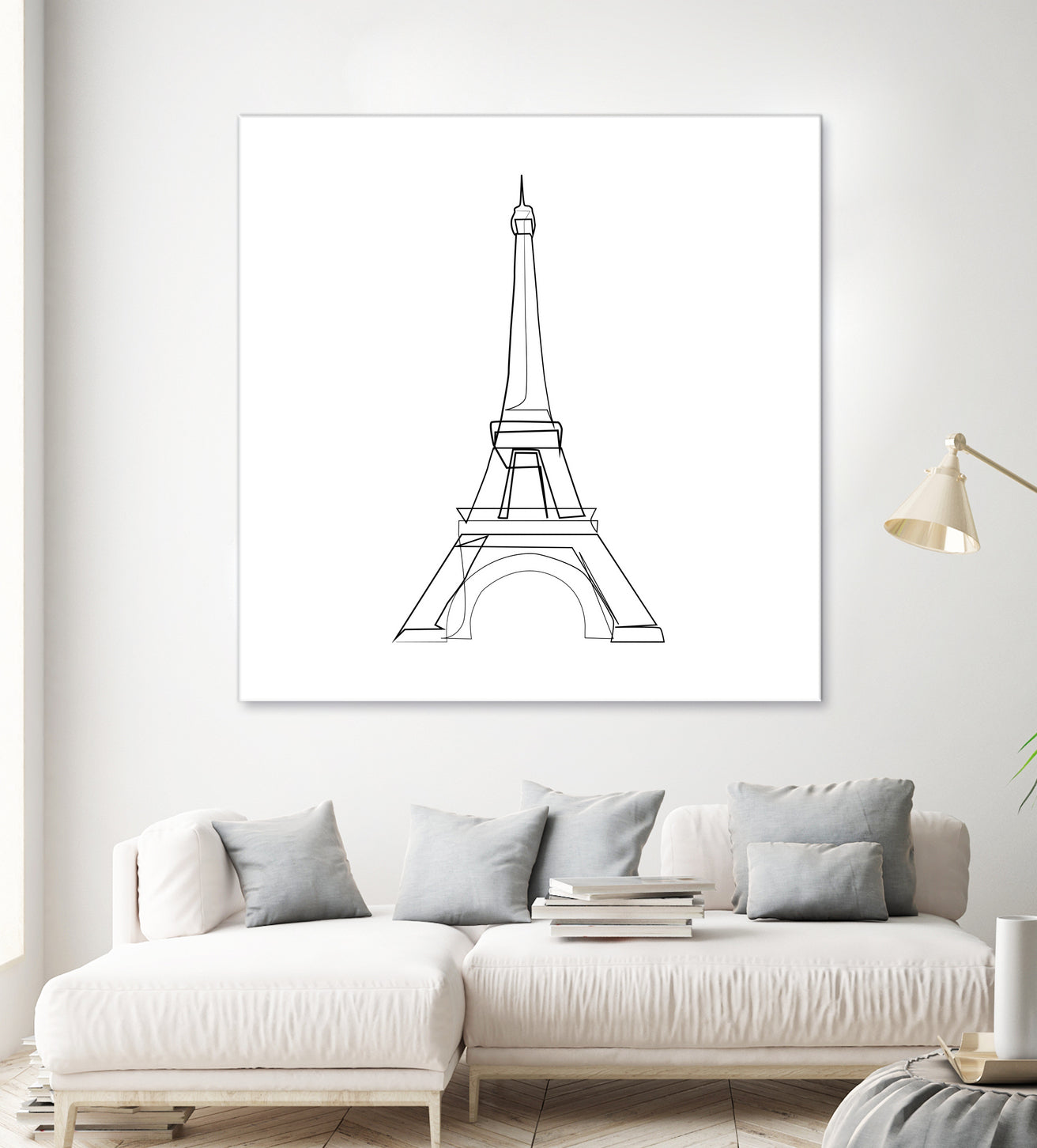 Eiffel Tower by Parinta Sofia Stefanopoulou on GIANT ART - white digital drawing