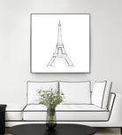 Eiffel Tower by Parinta Sofia Stefanopoulou on GIANT ART - white digital drawing